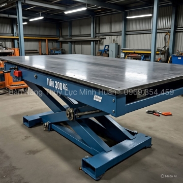 Bàn Nâng Thủy Lực 300kg – Giải Pháp Nâng Hạ Nhẹ Nhàng, An Toàn, Tiện Lợi