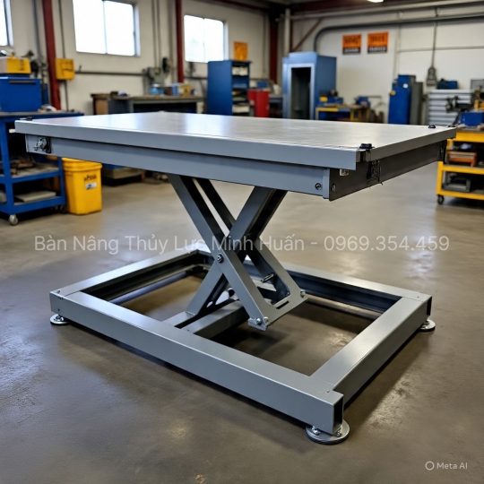 Bàn Nâng Thủy Lực Cố Định 1 Tấn – Bền Bỉ, An Toàn, Tối Ưu Không Gian