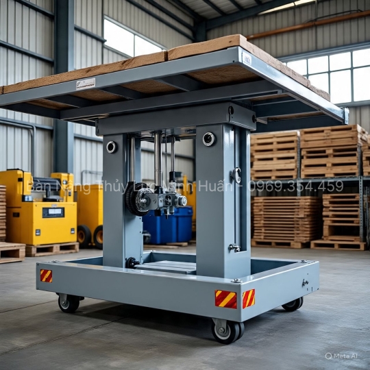 Bàn Nâng Thủy Lực 1000kg Di Động – Giải Pháp Cho Kho Hàng Linh Hoạt