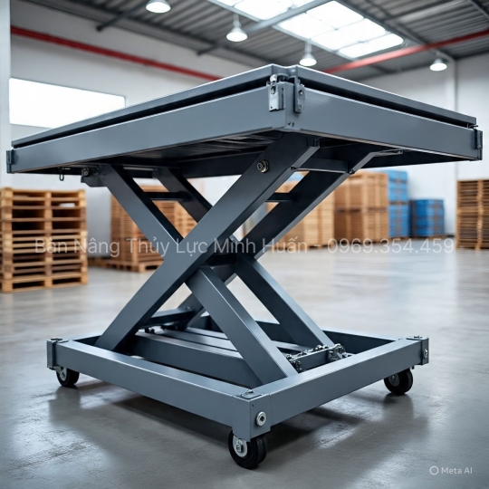 Bàn Nâng Thủy Lực 1000kg Di Động – Giải Pháp Cho Kho Hàng Linh Hoạt