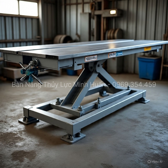 Cấu tạo bàn nâng thủy lực 1000kg - Bàn Nâng Thủy Lực Minh Huấn