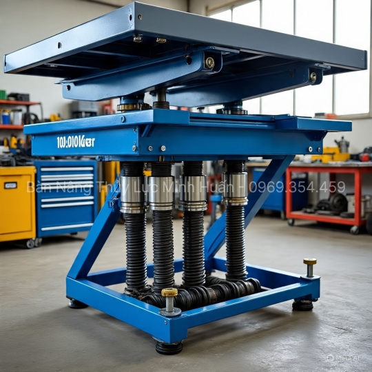 Cấu tạo bàn nâng thủy lực 1000kg - Bàn Nâng Thủy Lực Minh Huấn