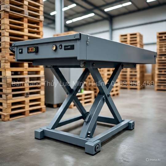 Bàn Nâng Thủy Lực Điện 1000kg – Giải Pháp Cho Kho Hàng Hiện Đại